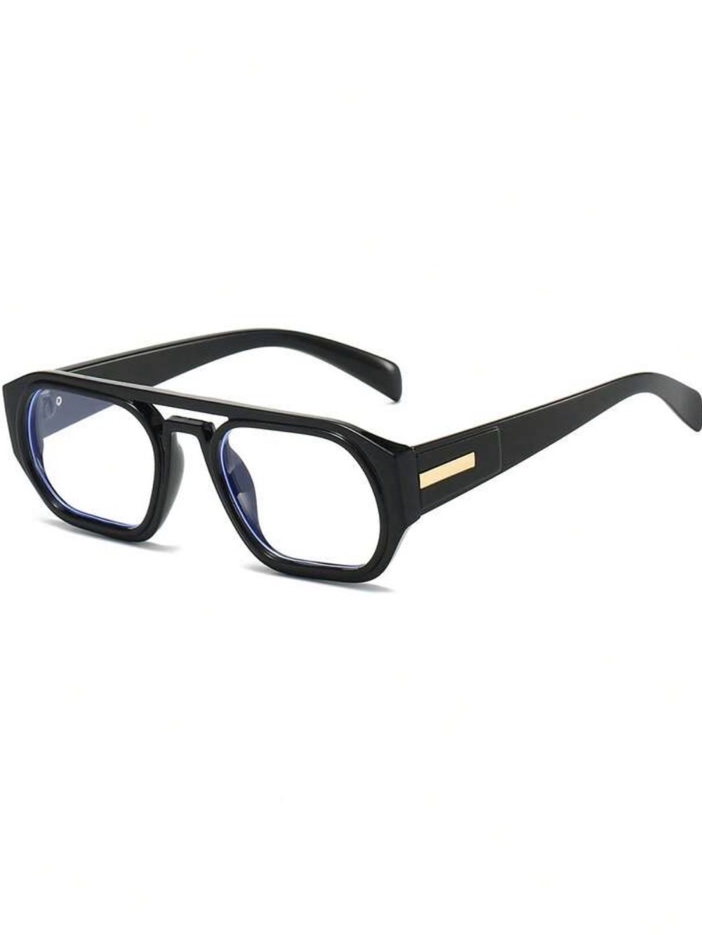 Men's Oversized Black Frame Sunglasses - Picture 2 of 3